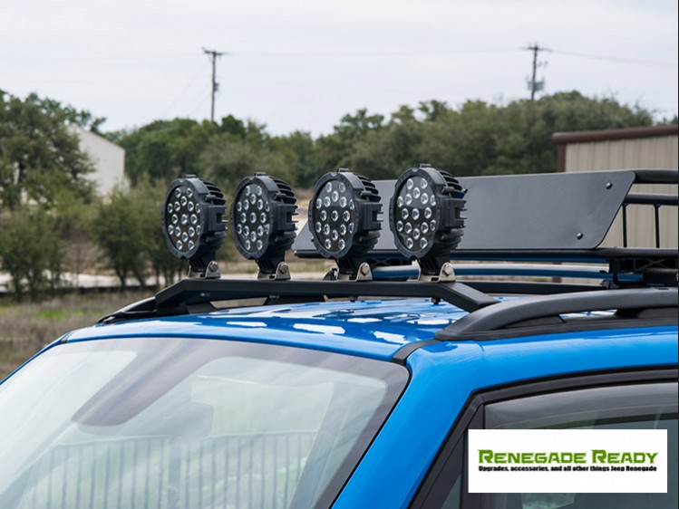 Roof rack best sale off road lights